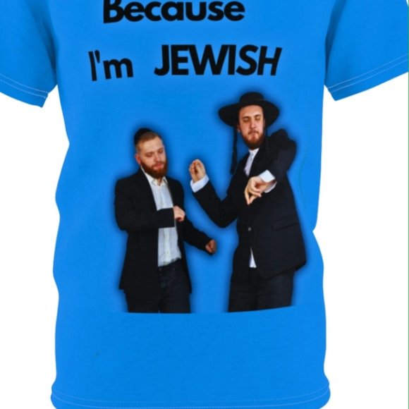I'm Jewish and Proud of it! One of a kind Tee - Picture 4 of 5